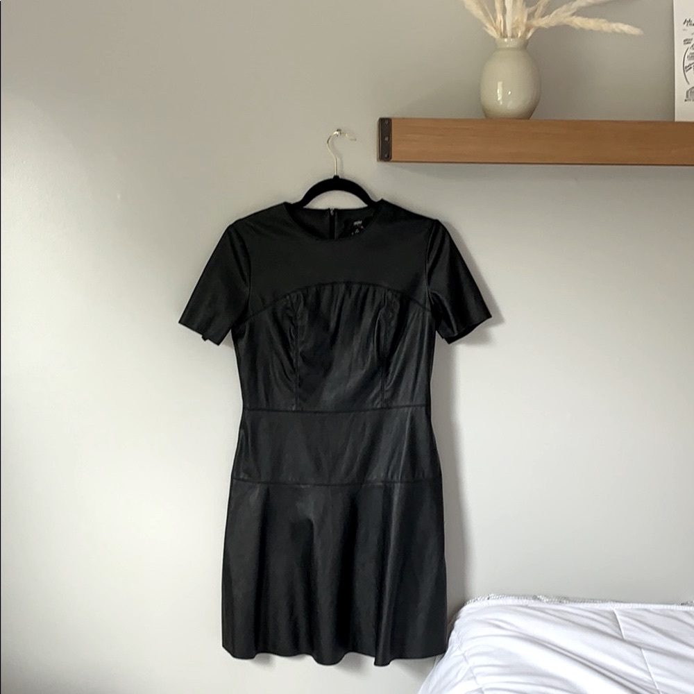 NWOT Faux Leather Dress